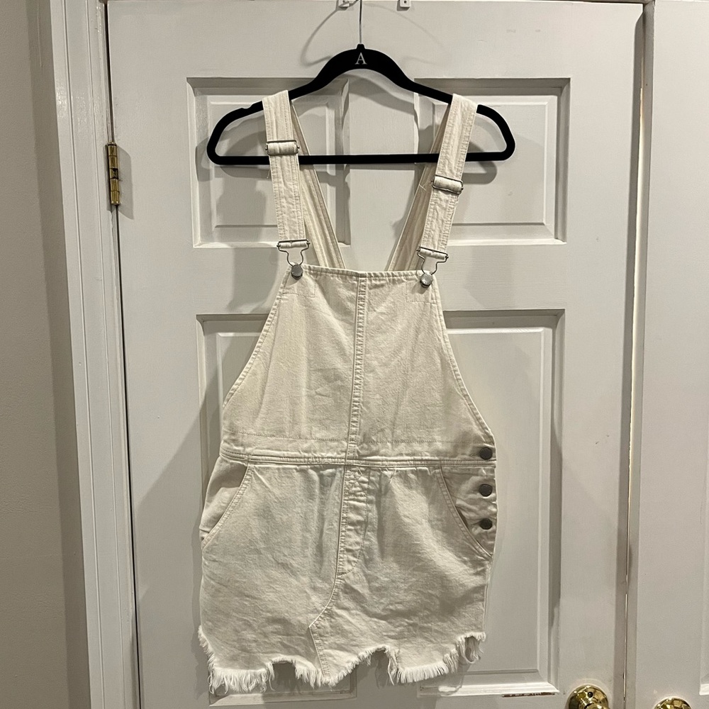 Free People Off White Dress Overalls